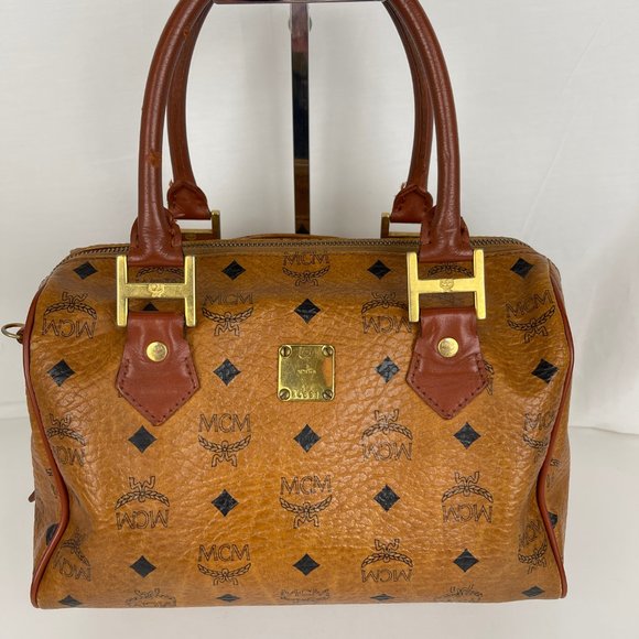 MCM Handbags - For DeeDee. MCM Cognac Visetos Satchel - Authenticity Certified